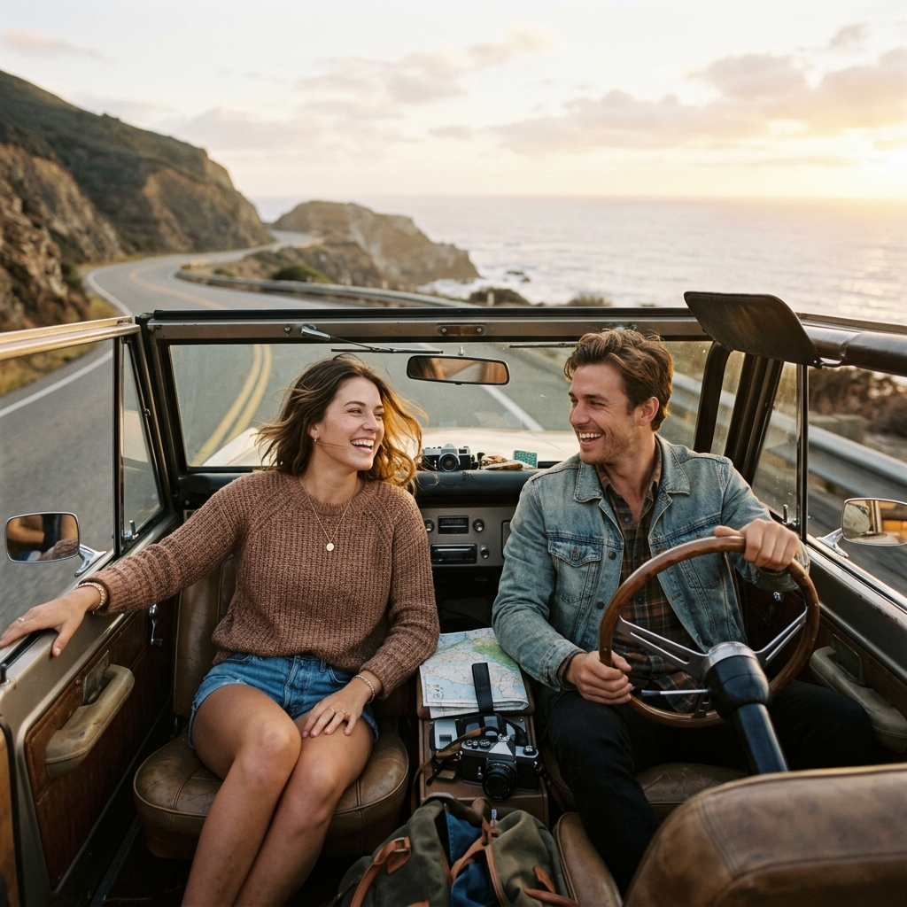 Wedding roadtrip moments