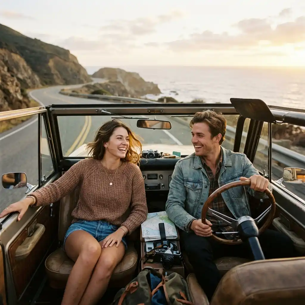 Wedding roadtrip moments